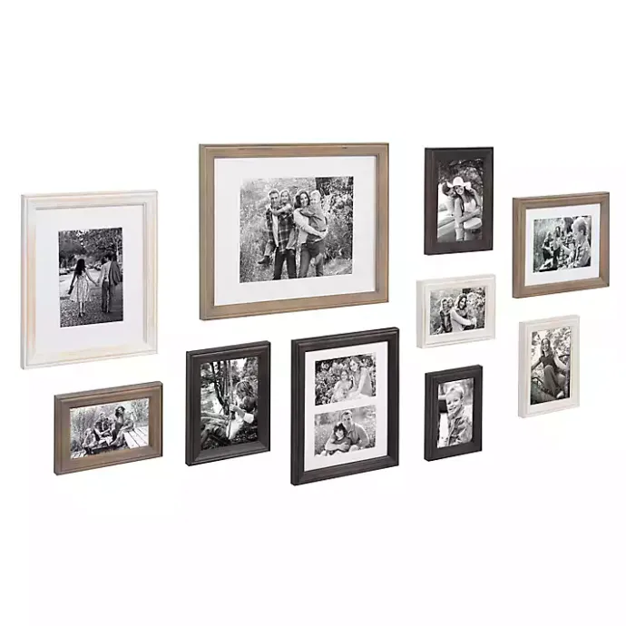 Sale Kirklands Home Brown and Gray 10-pc. Gallery Wall Frame Set