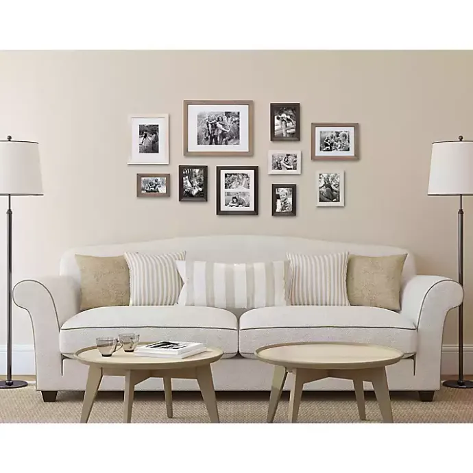Sale Kirklands Home Brown and Gray 10-pc. Gallery Wall Frame Set