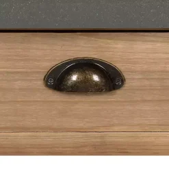 Sale Kirklands Home Brown and Gray Wood 2-Drawer Console Table