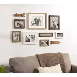 New Kirklands Home Brown Arrow 10-pc. Gallery Wall Picture Frame Set