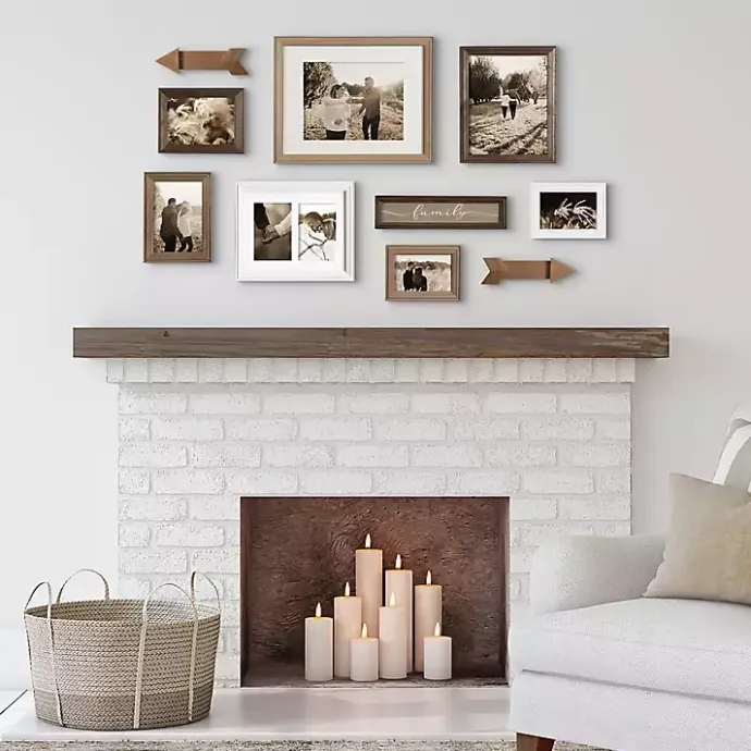 New Kirklands Home Brown Arrow 10-pc. Gallery Wall Picture Frame Set