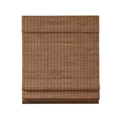 Sale Kirklands Home Bamboo Light Filtering Roman Shade, 29 in. Brown