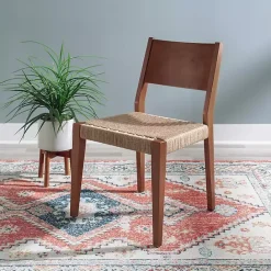 Online Kirklands Home Basketweave Wood Dining Chairs, Set of 2 Brown