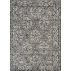 Sale Kirklands Home Bordered Pattern Area Rug, 4x6 Brown
