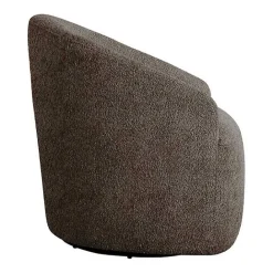 Best Kirklands Home Boucle Barrel Swivel Accent Chair Brown