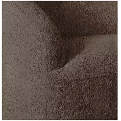 Best Kirklands Home Boucle Barrel Swivel Accent Chair Brown
