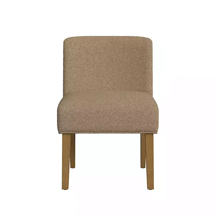 Clearance Kirklands Home Boucle Upholstered Dining Chair Brown