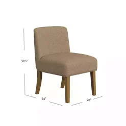 Clearance Kirklands Home Boucle Upholstered Dining Chair Brown