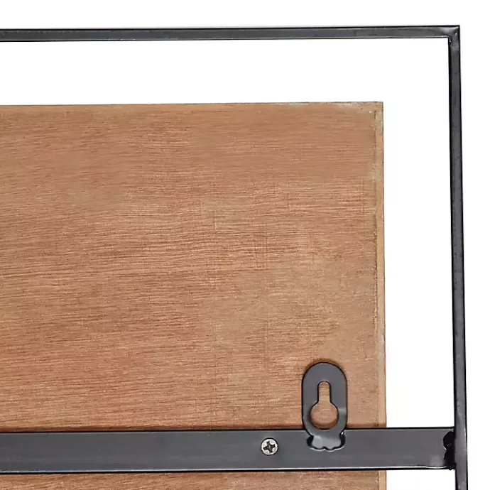 New Kirklands Home Chevron Wood Wall Plaques, Set of 2 Brown