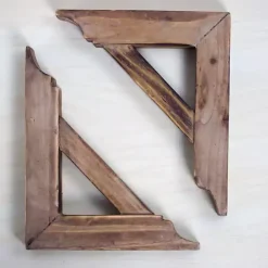 Best Kirklands Home Brown Corbel Shelf Brackets, Set of 2