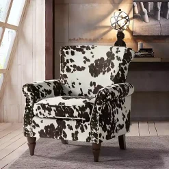 Clearance Kirklands Home Brown Cow Print Upholstered Accent Chair
