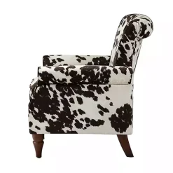 Clearance Kirklands Home Brown Cow Print Upholstered Accent Chair