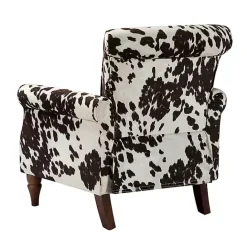 Clearance Kirklands Home Brown Cow Print Upholstered Accent Chair
