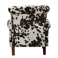 Clearance Kirklands Home Brown Cow Print Upholstered Accent Chair