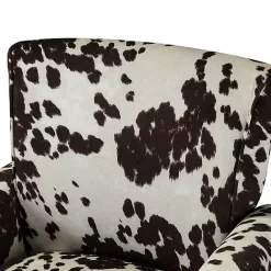 Clearance Kirklands Home Brown Cow Print Upholstered Accent Chair