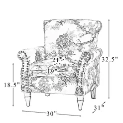 Clearance Kirklands Home Brown Cow Print Upholstered Accent Chair