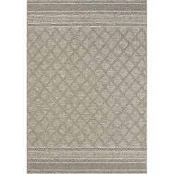 Best Kirklands Home Diamond Lattice Indoor/Outdoor Rug, 8x10 Brown