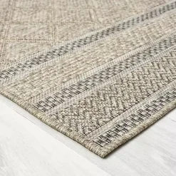 Best Kirklands Home Diamond Lattice Indoor/Outdoor Rug, 8x10 Brown