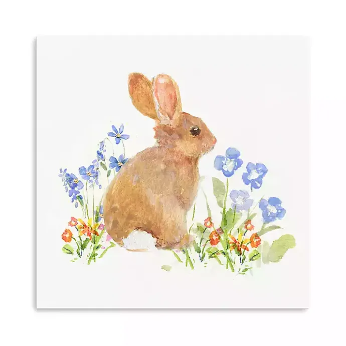 Discount Kirklands Home Brown Easter Bunny Canvas Art Print