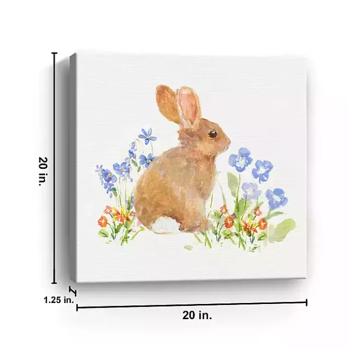 Discount Kirklands Home Brown Easter Bunny Canvas Art Print