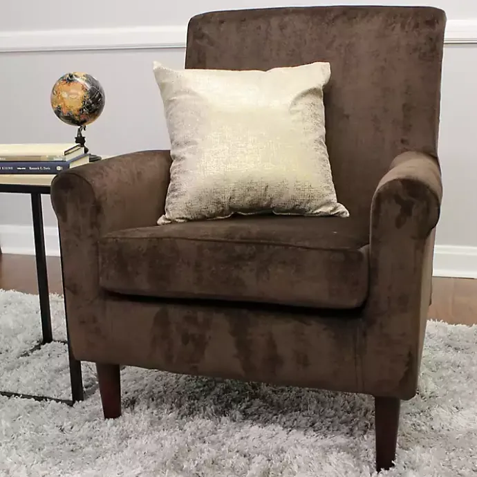 Best Kirklands Home Ellen Rolled Arms Accent Chair Brown