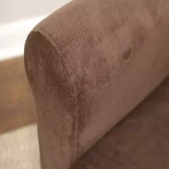 Best Kirklands Home Ellen Rolled Arms Accent Chair Brown