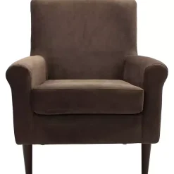 Best Kirklands Home Ellen Rolled Arms Accent Chair Brown