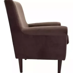Best Kirklands Home Ellen Rolled Arms Accent Chair Brown