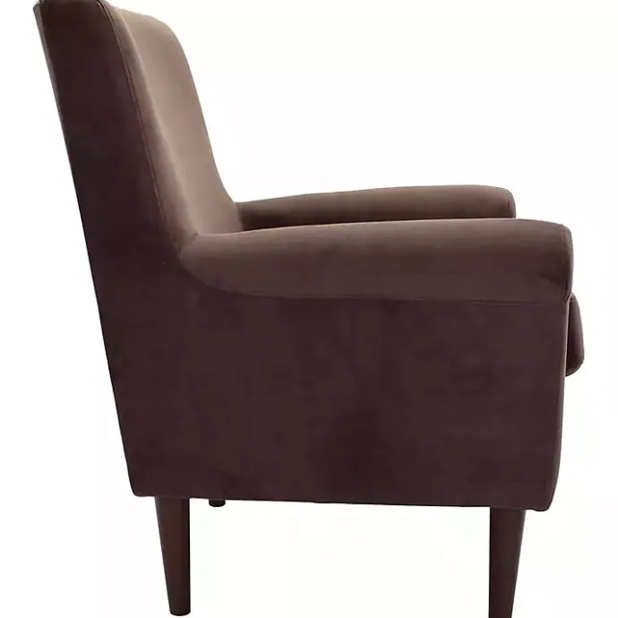 Best Kirklands Home Ellen Rolled Arms Accent Chair Brown