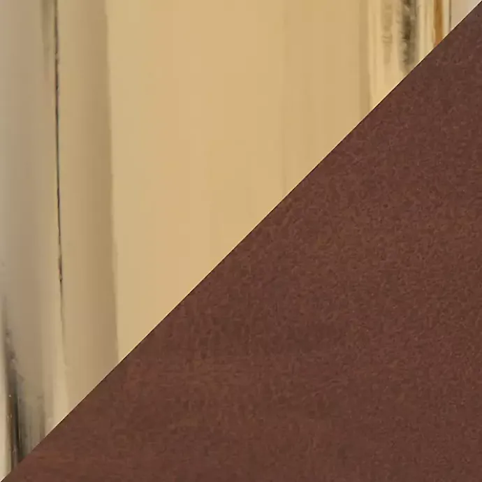 Best Kirklands Home Faux Leather & Gold Marshall Office Chair Brown