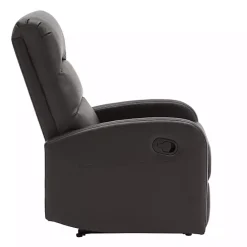 Clearance Kirklands Home Faux Leather Dormi Recliner Brown