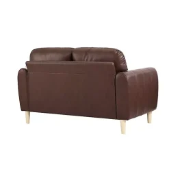 Hot Kirklands Home Faux Leather Lyon Loveseat Brown