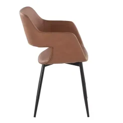 Online Kirklands Home Faux Leather Marge Dining Chairs, Set of 2 Brown