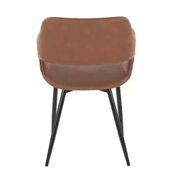 Online Kirklands Home Faux Leather Marge Dining Chairs, Set of 2 Brown