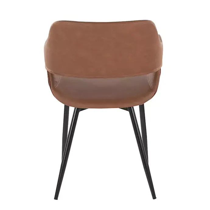 Online Kirklands Home Faux Leather Marge Dining Chairs, Set of 2 Brown