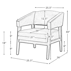 Discount Kirklands Home Faux Leather Nicki Accent Chair Brown