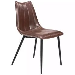 New Kirklands Home Faux Leather Noreen Dining Chairs, Set of 2 Brown