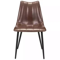 New Kirklands Home Faux Leather Noreen Dining Chairs, Set of 2 Brown