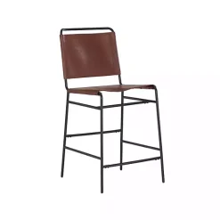 Hot Kirklands Home Faux Leather Sling Counter Stool Brown