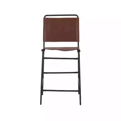 Hot Kirklands Home Faux Leather Sling Counter Stool Brown