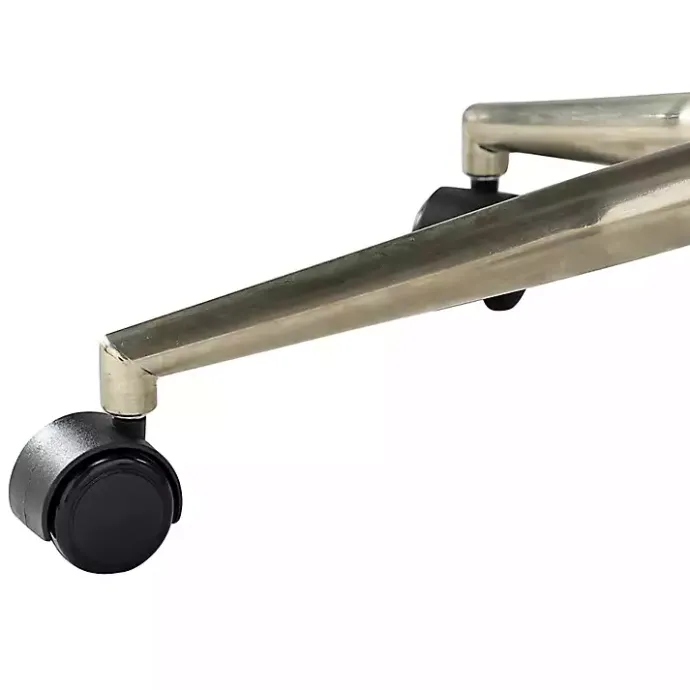 Best Kirklands Home Faux Leather Tufted Back Office Chair Brown