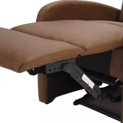 Outlet Kirklands Home Faux Leather Upholstered Slim Recliner Brown