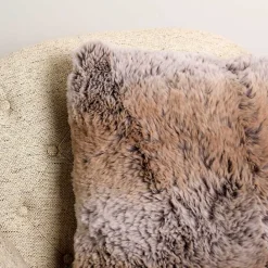 Best Kirklands Home Faux Wolf Fur Pillow Brown