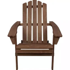 Clearance Kirklands Home Folding Outdoor Adirondack Chair Brown