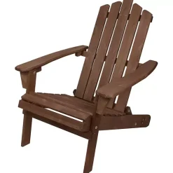 Clearance Kirklands Home Folding Outdoor Adirondack Chair Brown