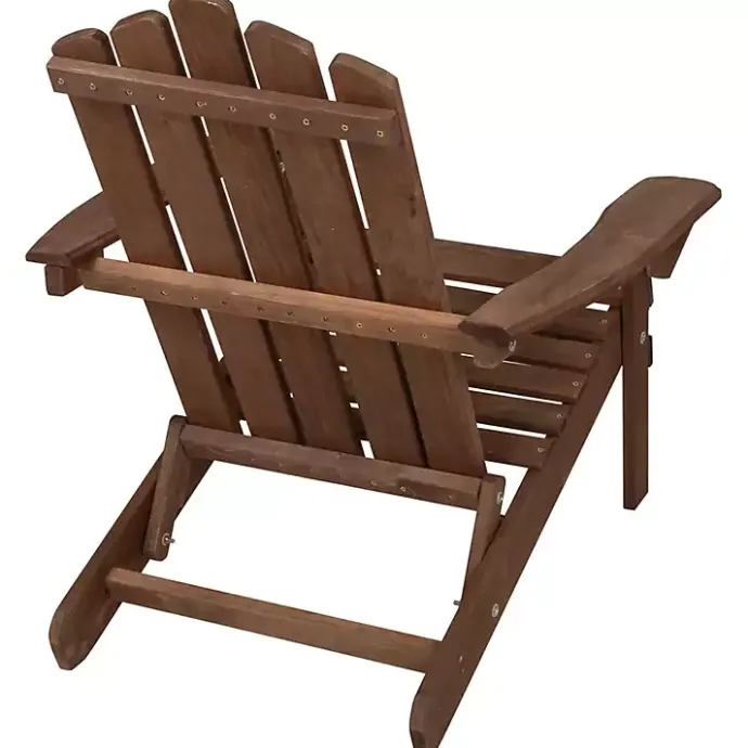 Clearance Kirklands Home Folding Outdoor Adirondack Chair Brown