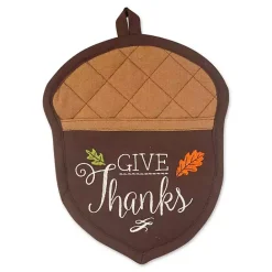 Sale Kirklands Home Give Thanks 3-pc. Potholder & Towel Set Brown
