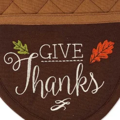 Sale Kirklands Home Give Thanks 3-pc. Potholder & Towel Set Brown
