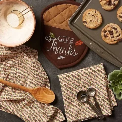 Sale Kirklands Home Give Thanks 3-pc. Potholder & Towel Set Brown