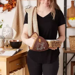 Sale Kirklands Home Give Thanks 3-pc. Potholder & Towel Set Brown